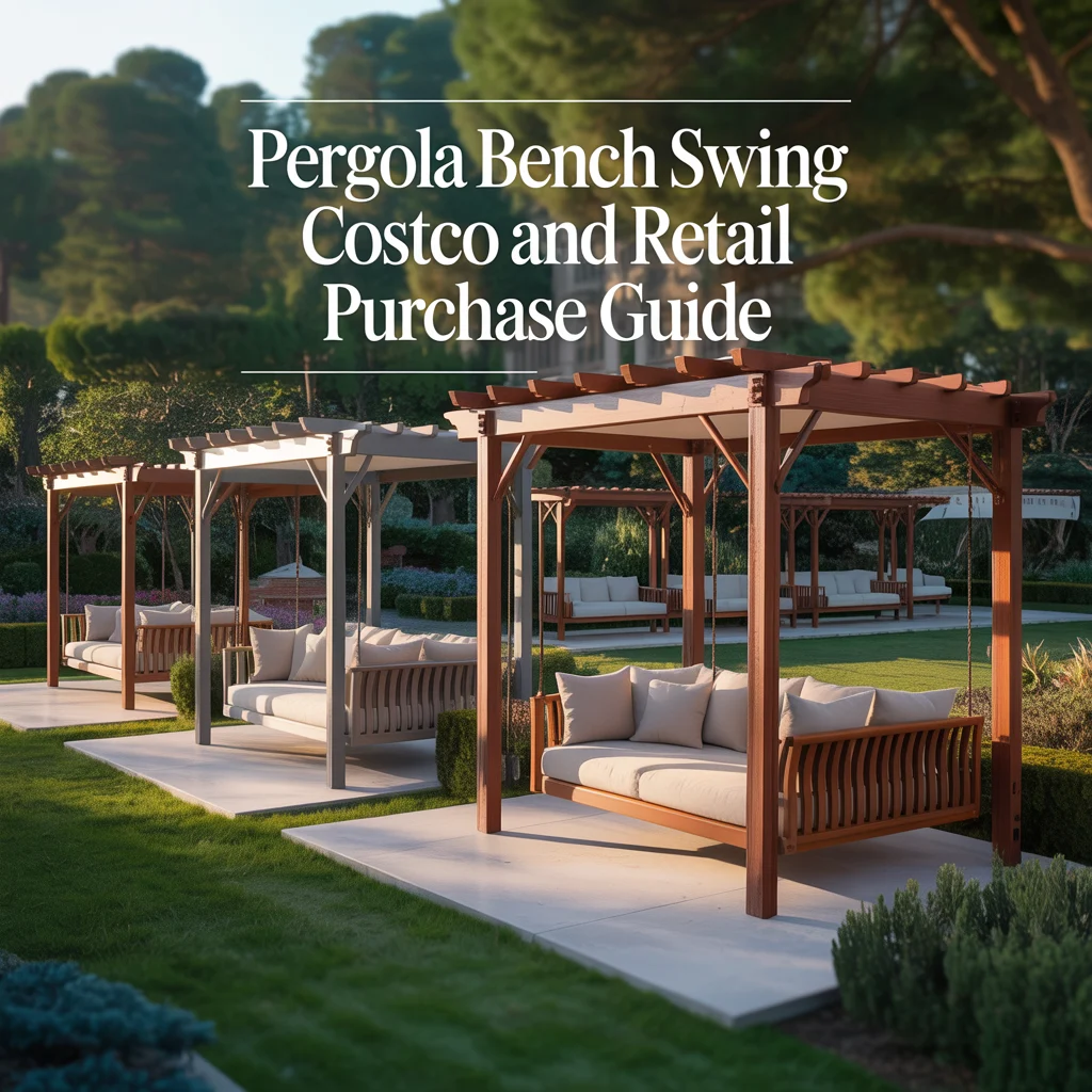 Pergola Bench Swing Costco and Retail Purchase Guide