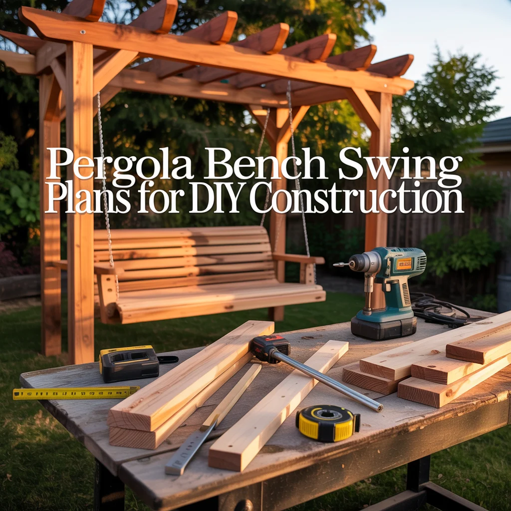 Pergola Bench Swing Plans for DIY Construction