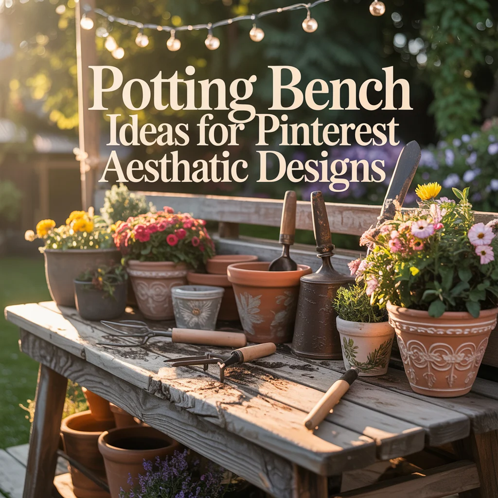 Potting Bench Ideas for Pinterest Aesthetic Designs