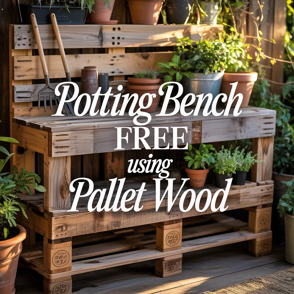 Potting Bench Plans Free Using Pallet Wood