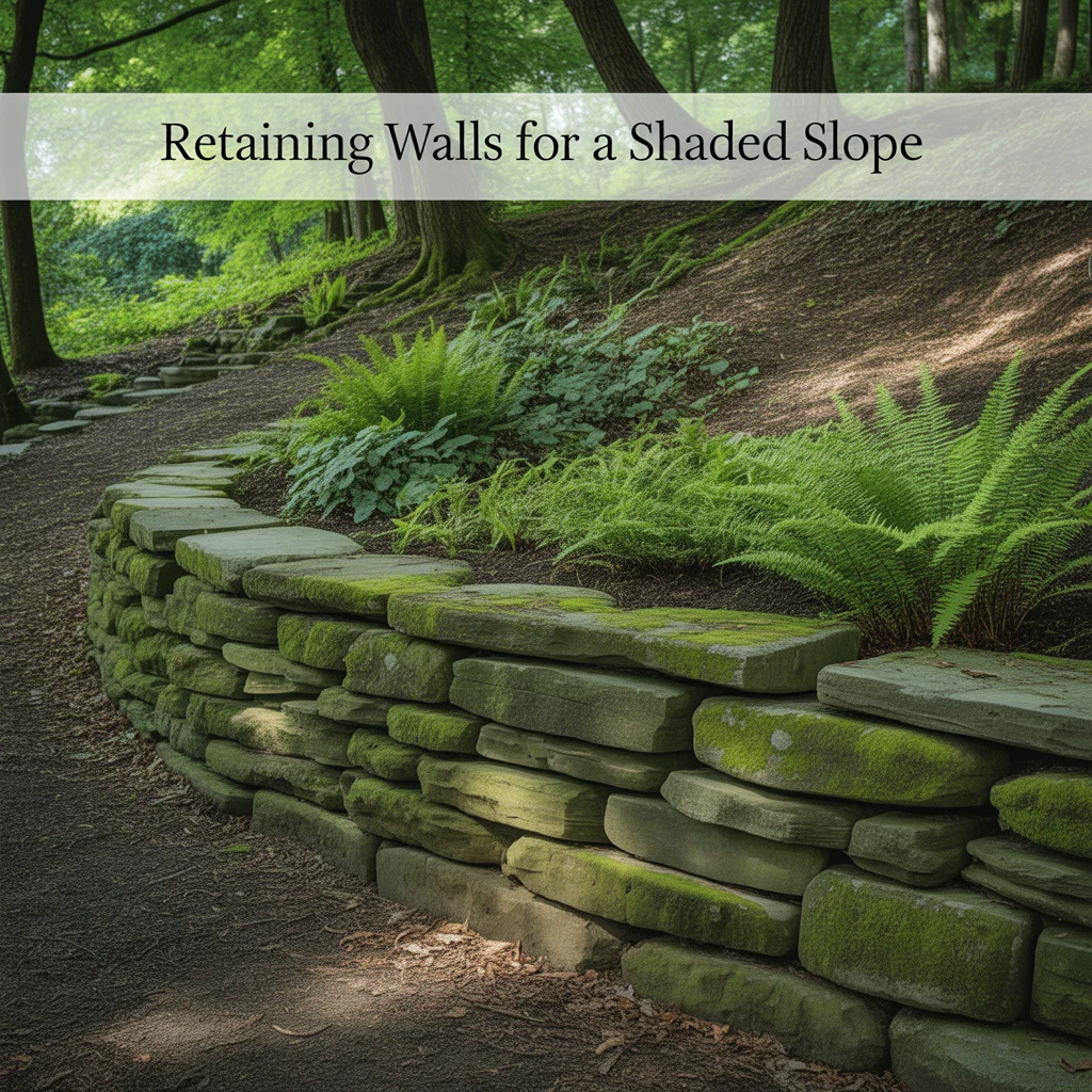 Retaining Walls for a Shaded Slope