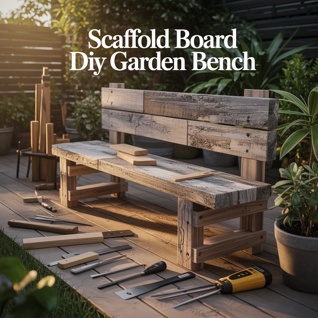Scaffold Board DIY Garden Bench