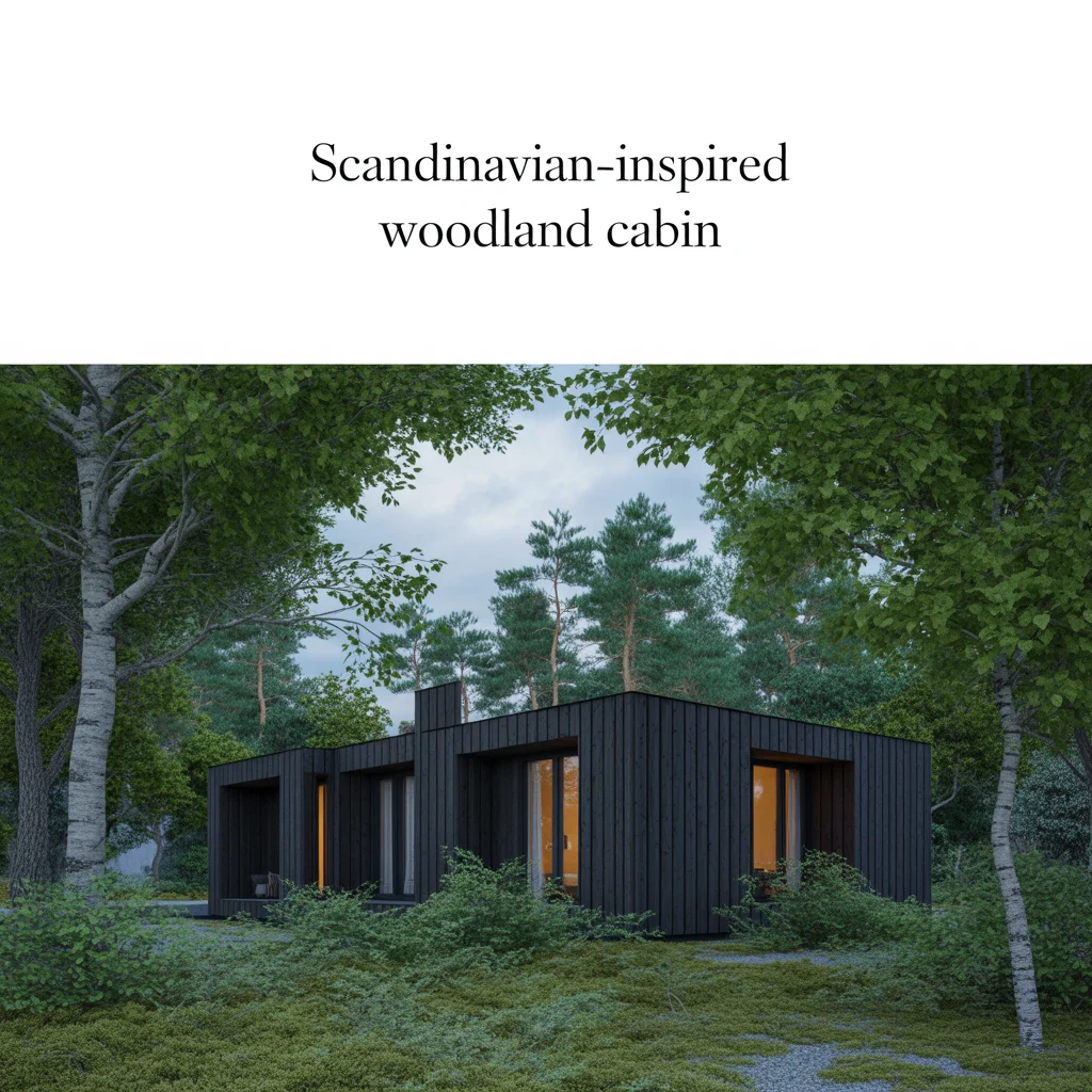 Scandinavian-Inspired Woodland Cabin