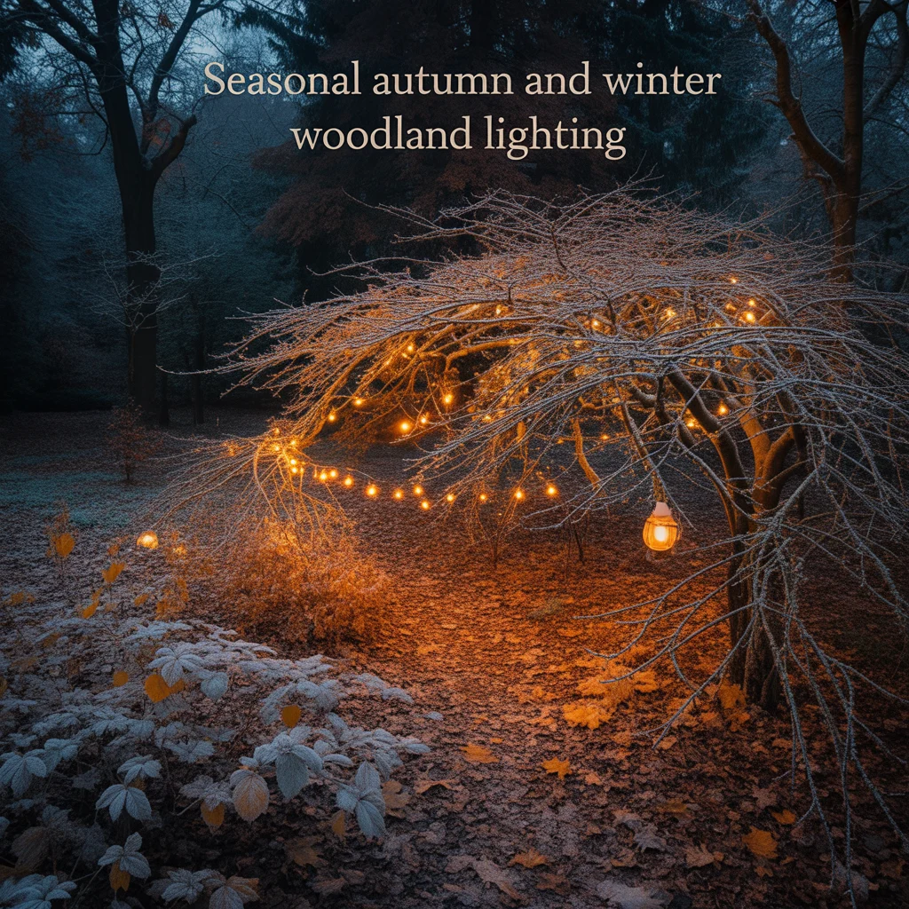 Seasonal Autumn and Winter Woodland Lighting