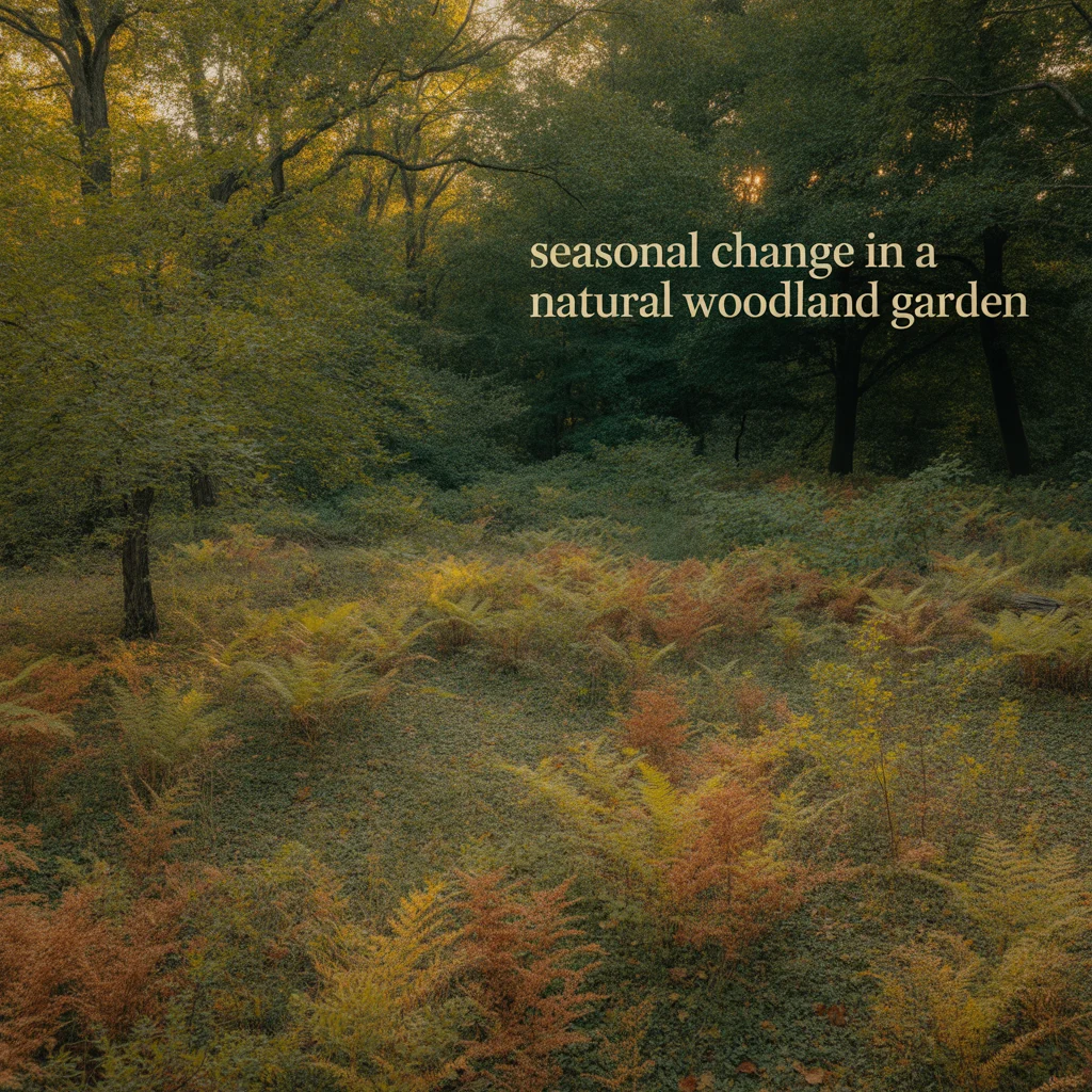 Seasonal Change in a Natural Woodland Garden