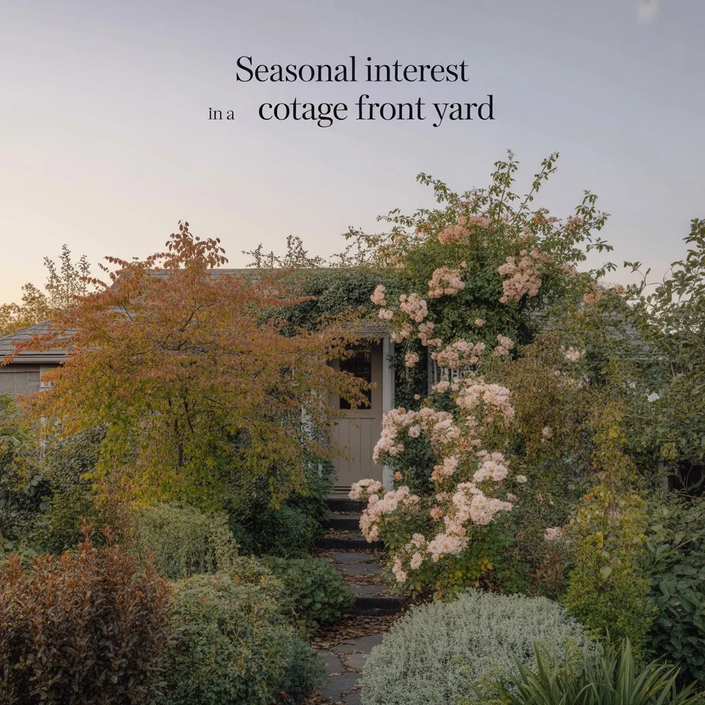 Seasonal Interest in a Cottage Front Yard