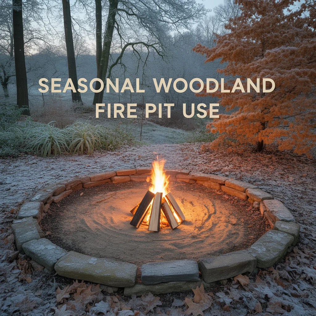 Seasonal Woodland Fire Pit Use