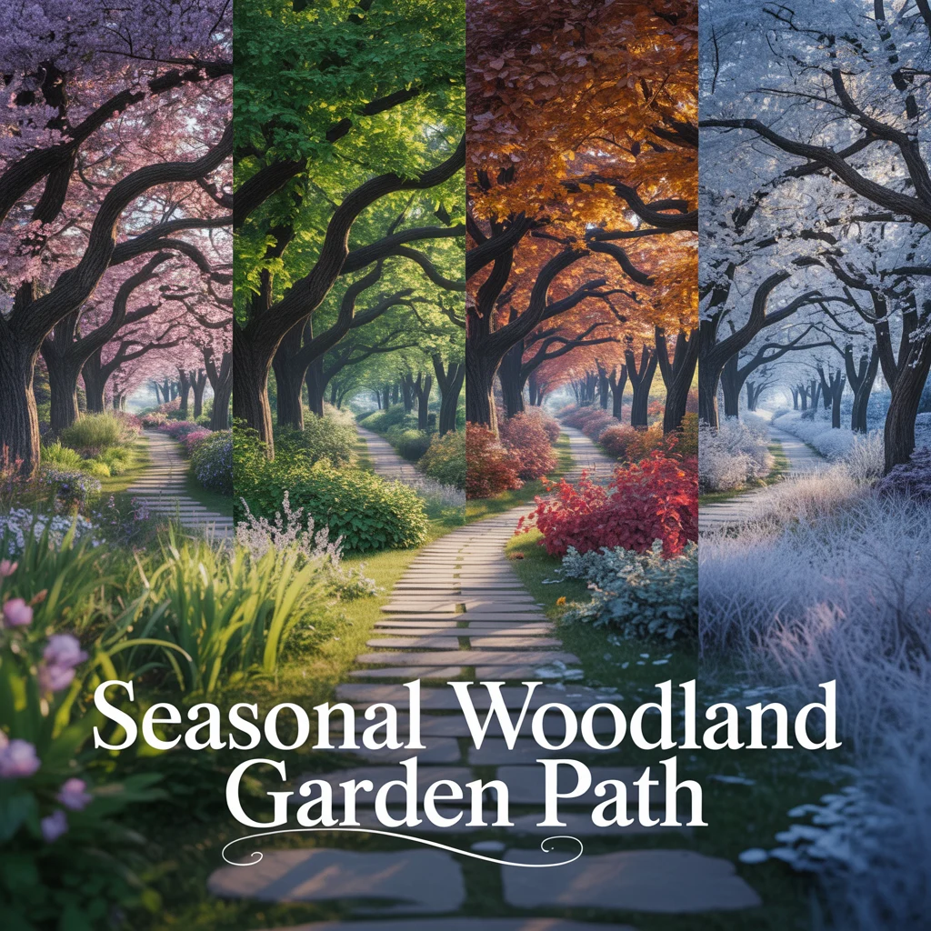 Seasonal Woodland Garden Path
