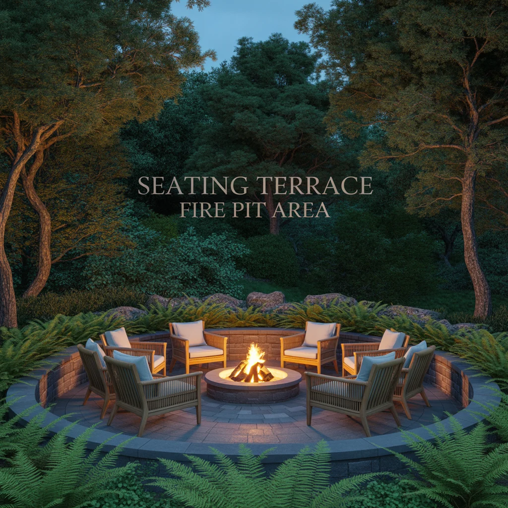 Seating Terrace Fire Pit Area