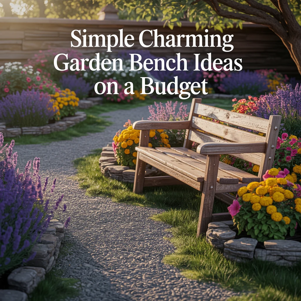Simple Charming Garden Bench Ideas on a Budget