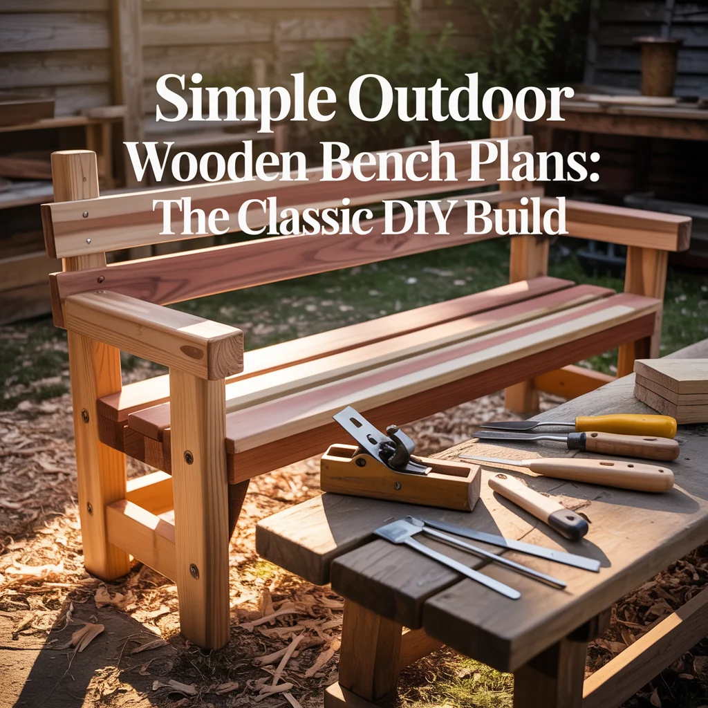 Simple Outdoor Wooden Bench Plans: The Classic DIY Build
