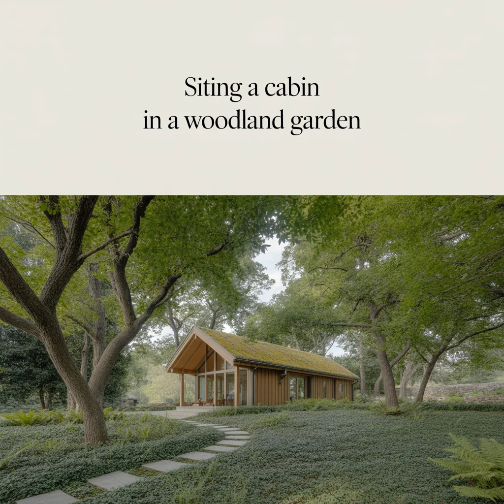 Siting a Cabin in a Woodland Garden