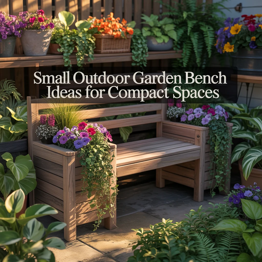 Small Outdoor Garden Bench Ideas for Compact Spaces