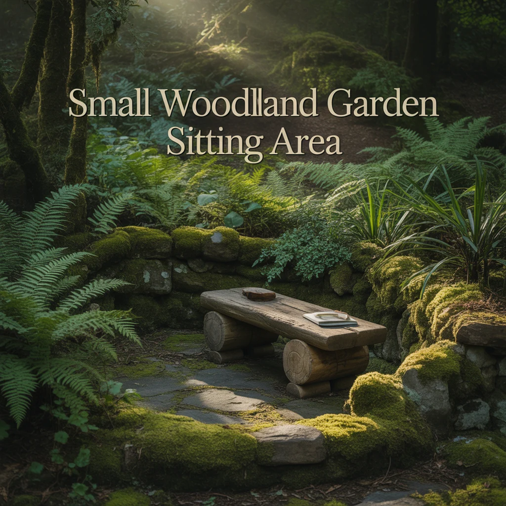 Small Woodland Garden Sitting Area