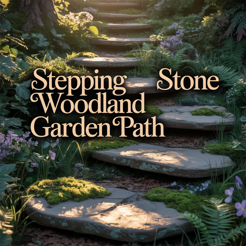 Stepping Stone Woodland Garden Path