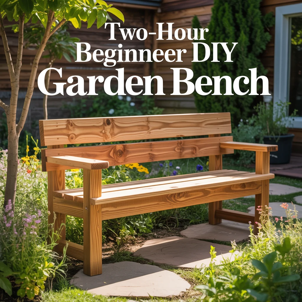 Two-Hour Beginner DIY Garden Bench
