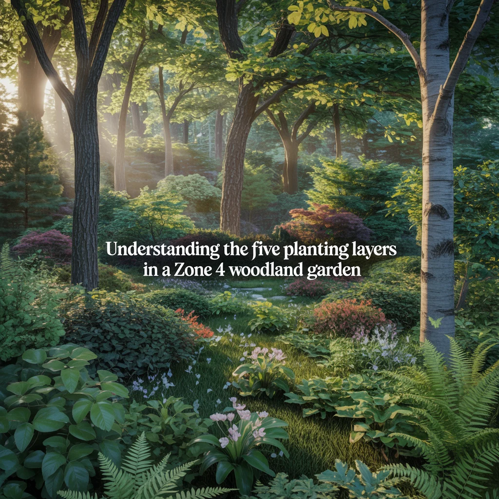 Understanding the Five Planting Layers in a Zone 4 Woodland Garden