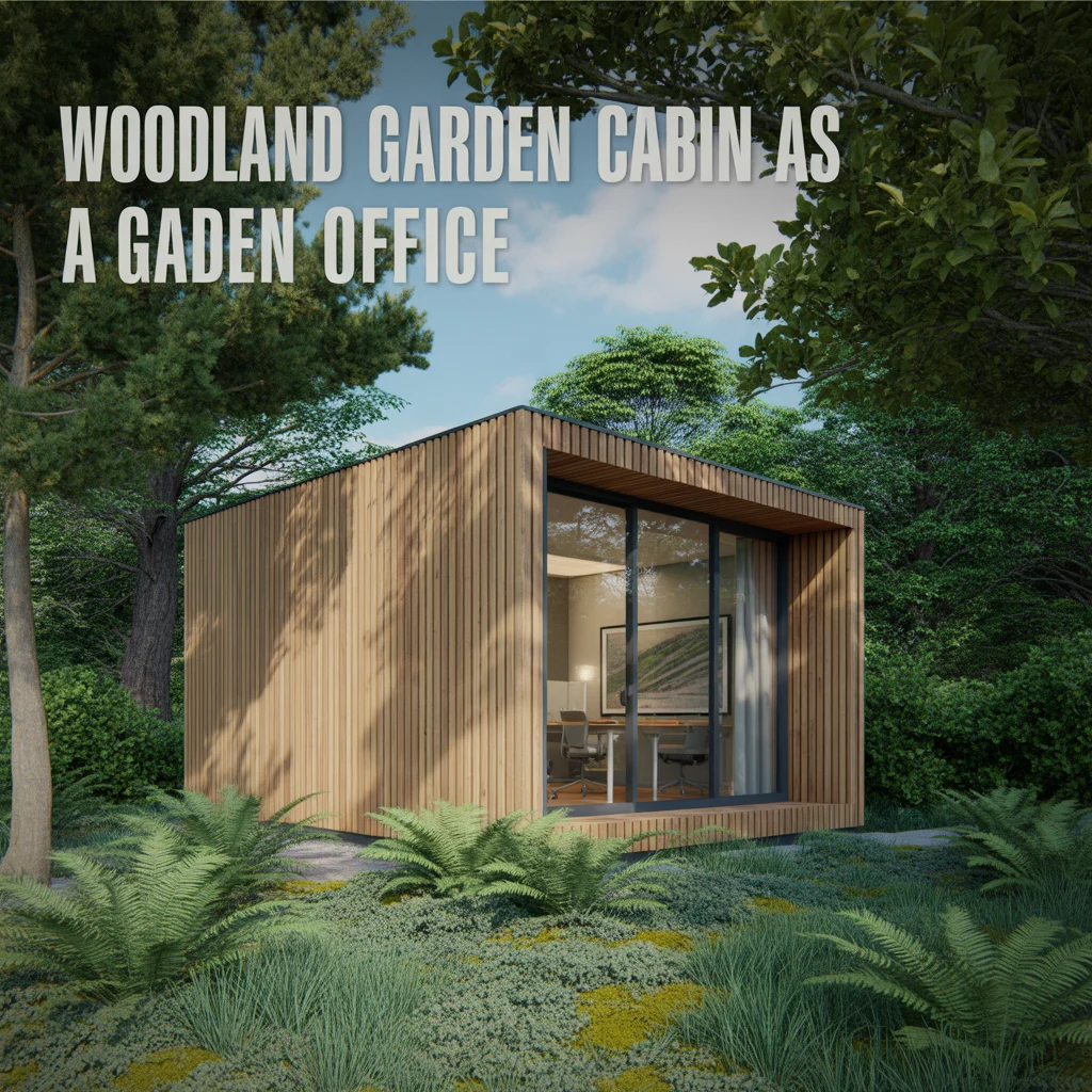 Woodland Garden Cabin as a Garden Office