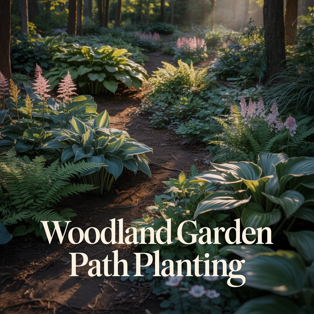 Woodland Garden Path Planting