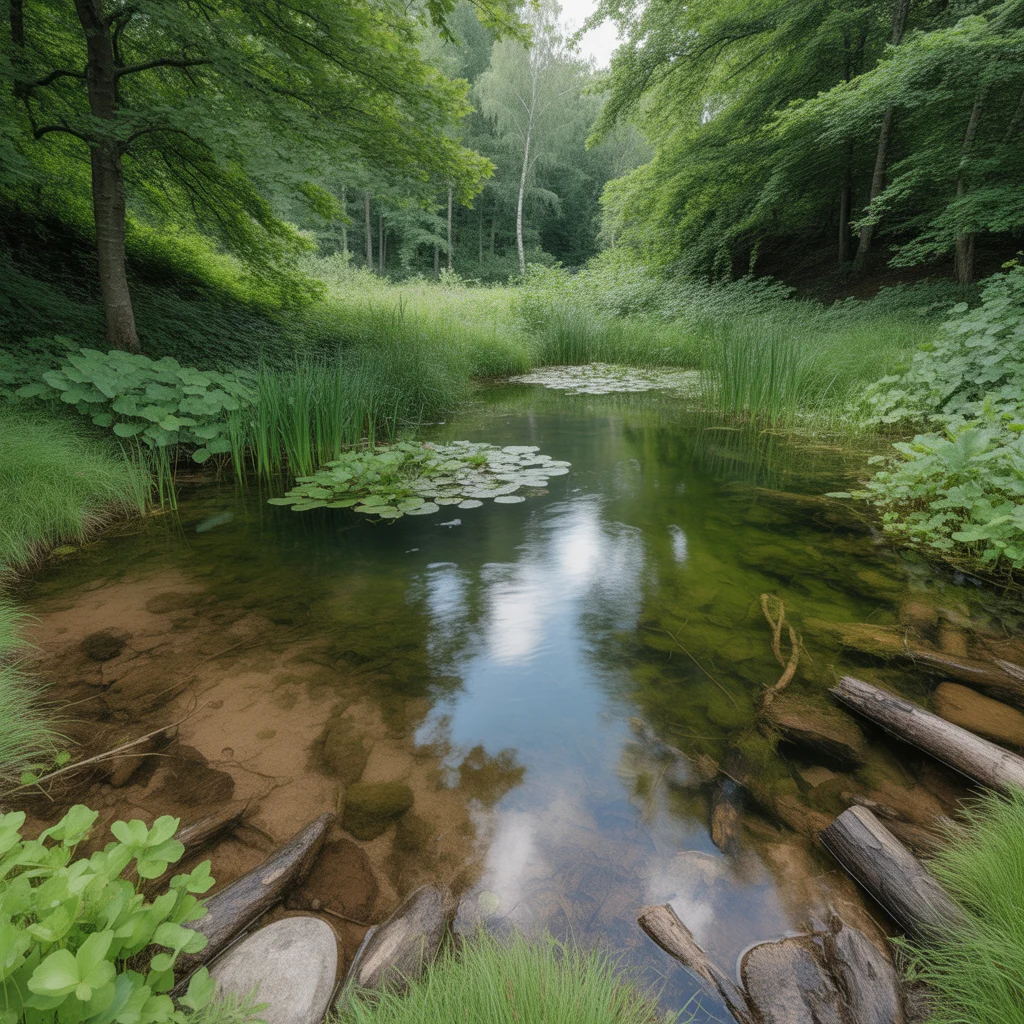 Woodland Wildlife Pond for Amphibians