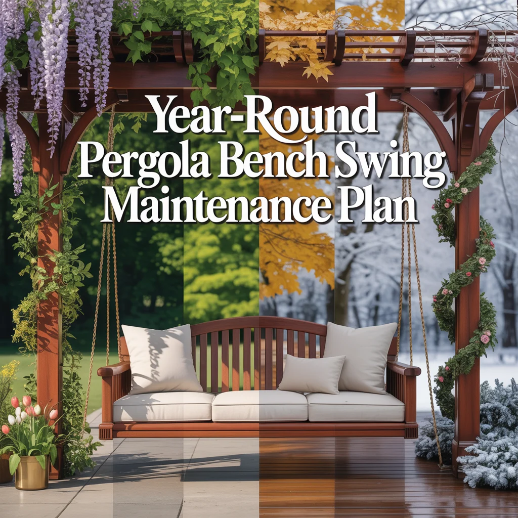 Year-Round Pergola Bench Swing Maintenance Plan