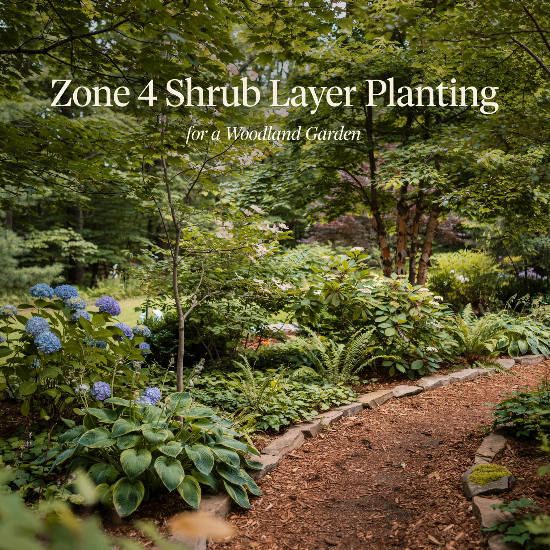 Zone 4 Shrub Layer Planting for a Woodland Garden
