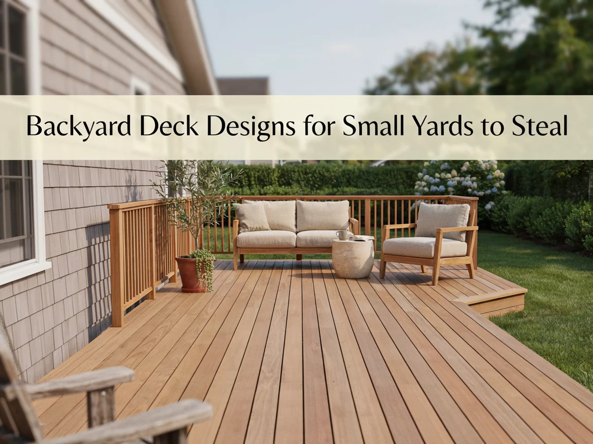 Backyard Deck Designs for Small Yards to Steal