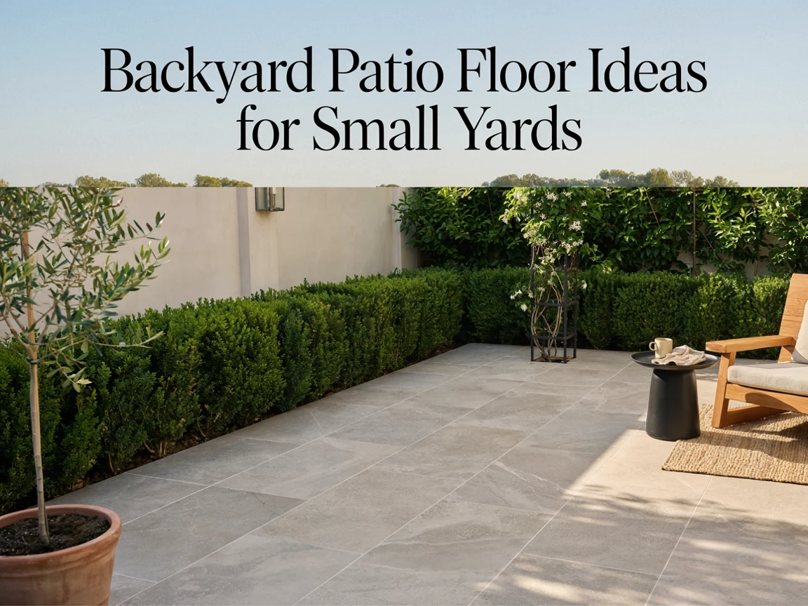 Backyard Patio Floor Ideas for Small Yards