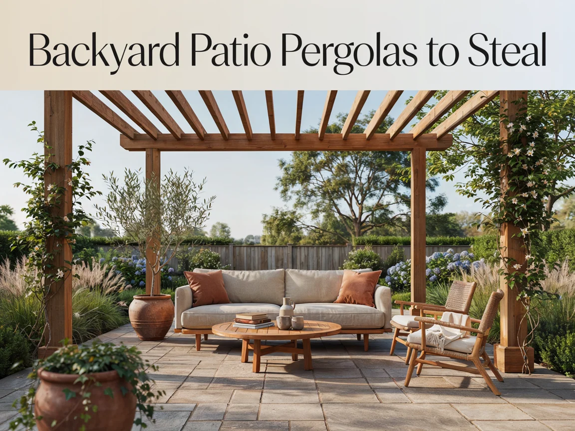Backyard Patio Pergolas to Steal