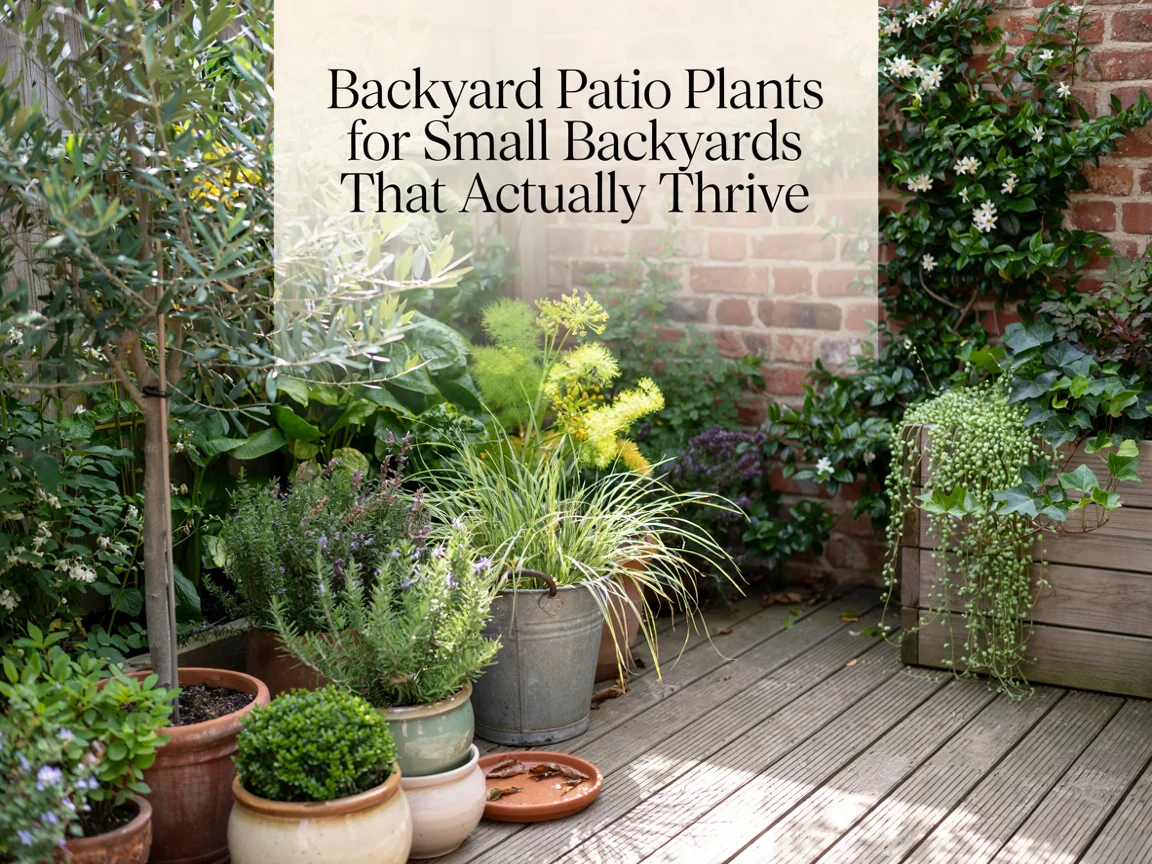 Backyard Patio Plants for Small Backyards That Actually Thrive