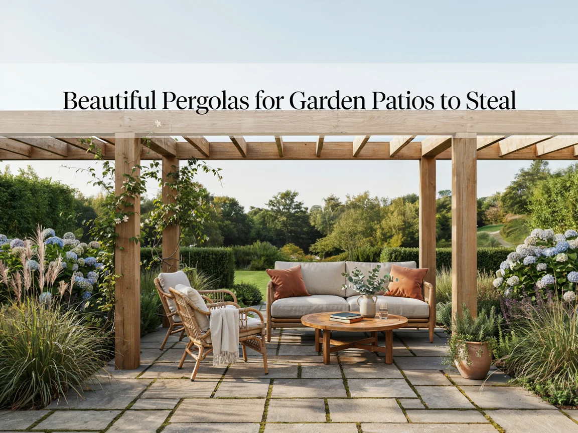 Beautiful Pergolas for Garden Patios to Steal