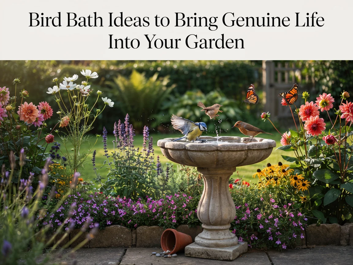 Bird Bath Ideas to Bring Genuine Life Into Your Garden