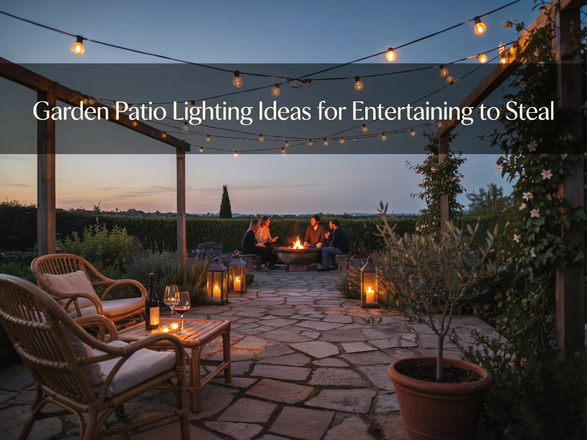 Garden Patio Lighting Ideas for Entertaining to Steal