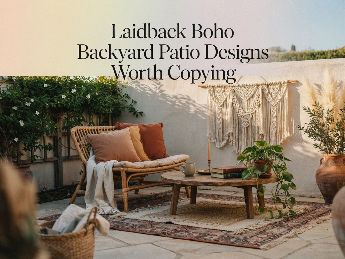 Laidback Boho Backyard Patio Designs Worth Copying
