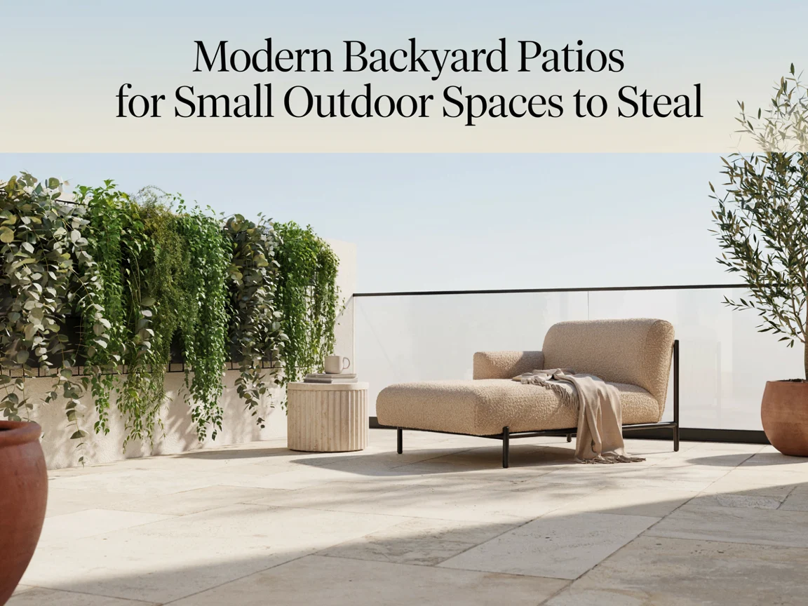 Modern Backyard Patios for Small Outdoor Spaces to Steal