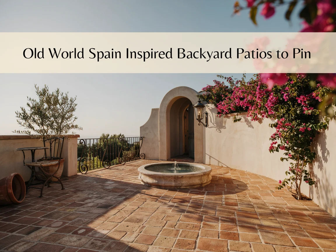Old World Spain-Inspired Backyard Patios to Pin