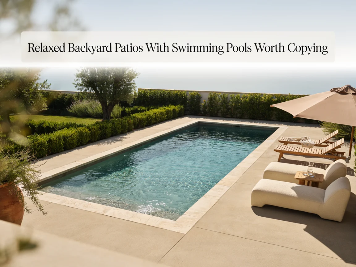 Relaxed Backyard Patios With Swimming Pools Worth Copying
