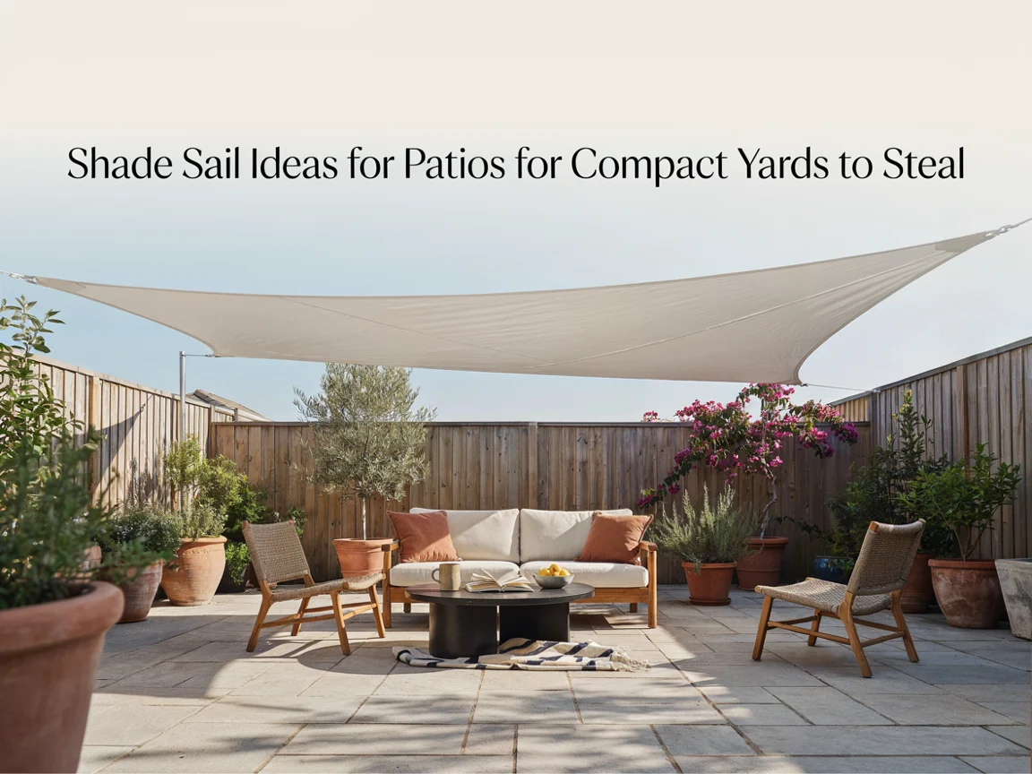 Shade Sail Ideas for Patios for Compact Yards to Steal