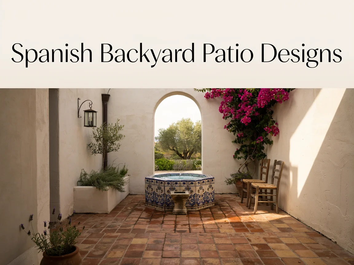 Spanish Backyard Patio Designs
