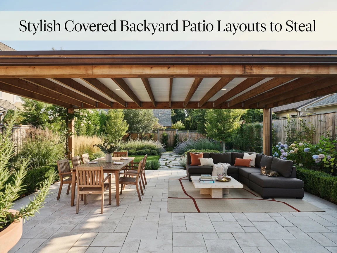 Stylish Covered Backyard Patio Layouts to Steal