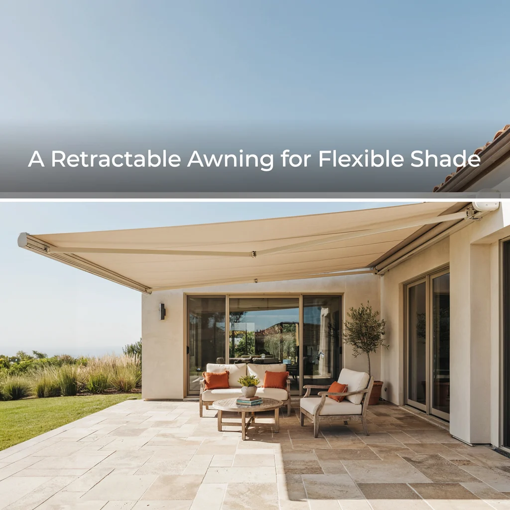 A Retractable Awning for Flexible Shade