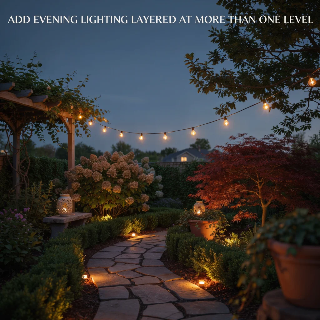 Add Evening Lighting Layered at More Than One Level