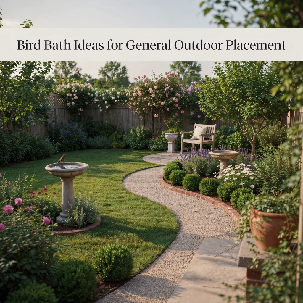Bird Bath Ideas for General Outdoor Placement