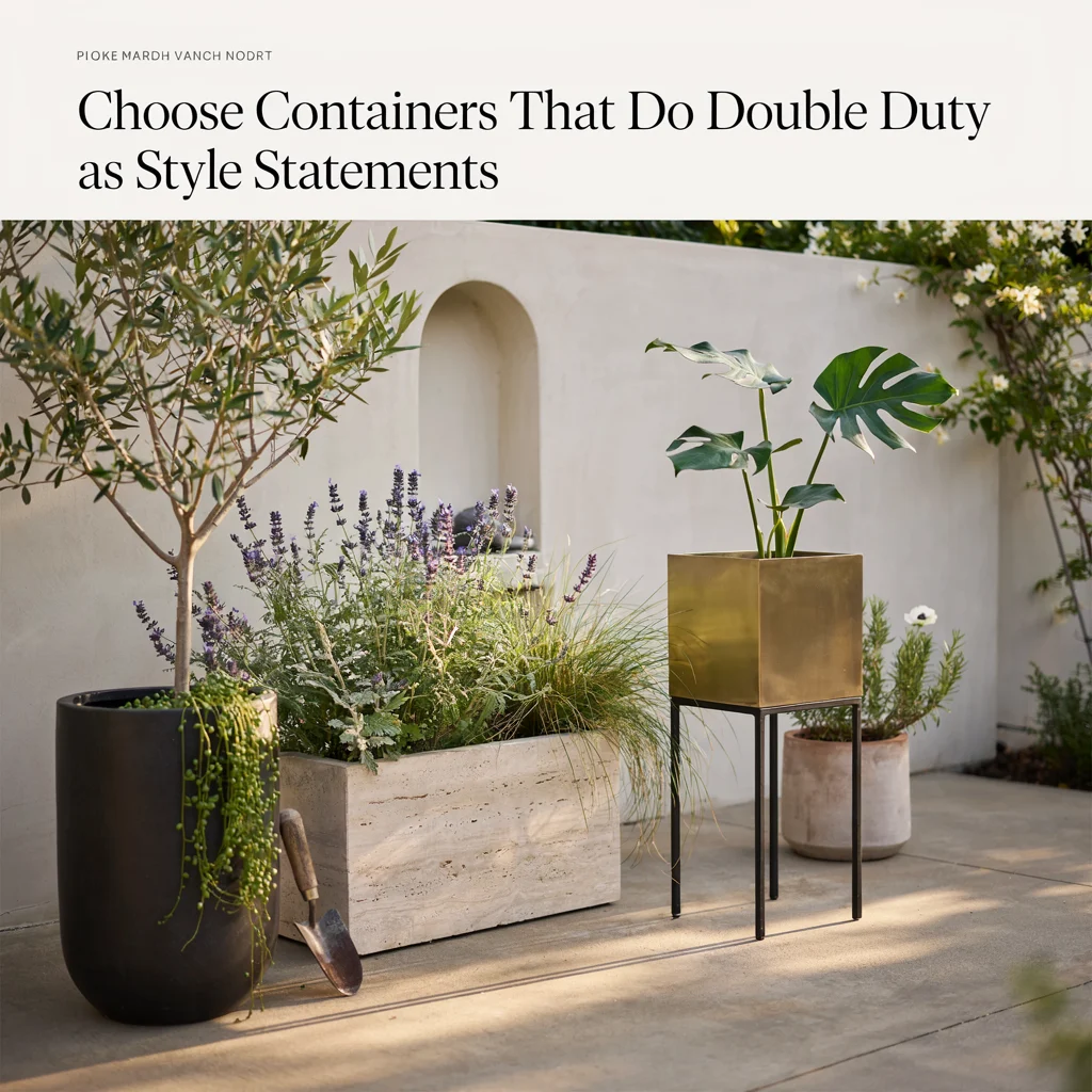 Choose Containers That Do Double Duty as Style Statements