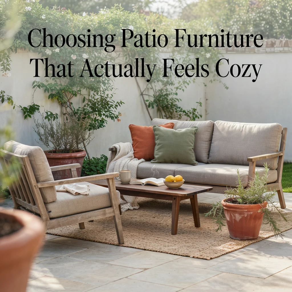 Choosing Patio Furniture That Actually Feels Cozy