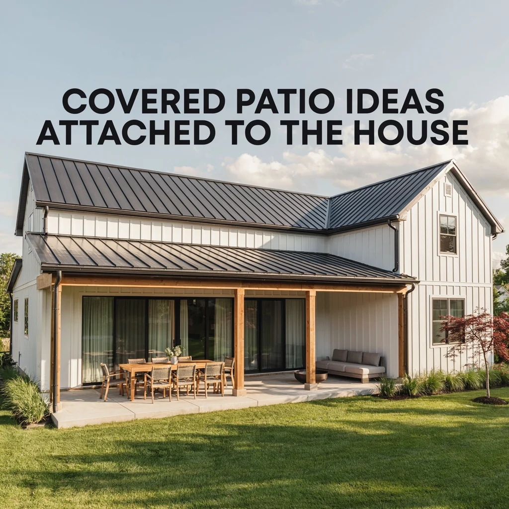 Covered Patio Ideas Attached to the House