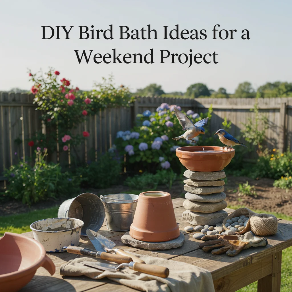 DIY Bird Bath Ideas for a Weekend Project