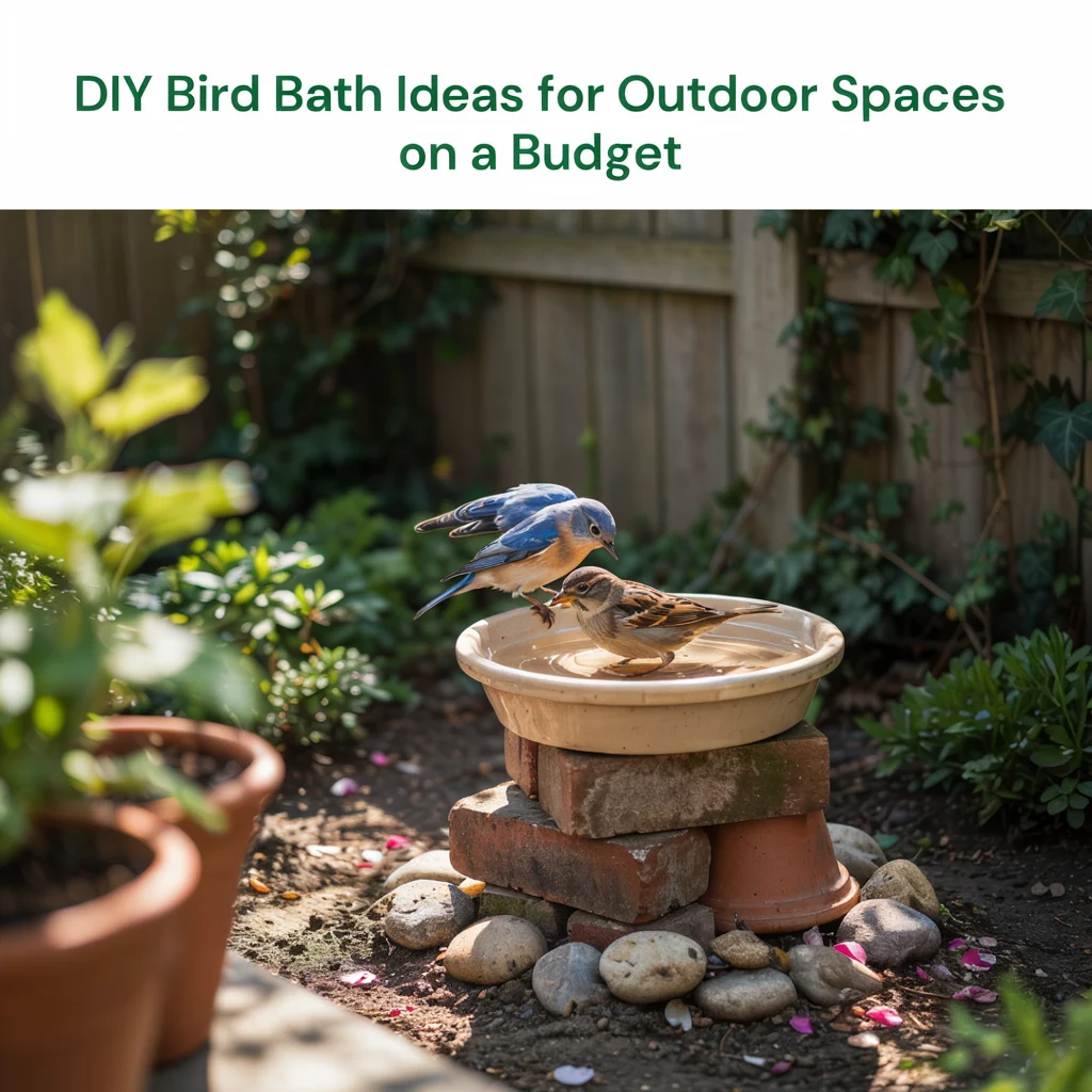DIY Bird Bath Ideas for Outdoor Spaces on a Budget