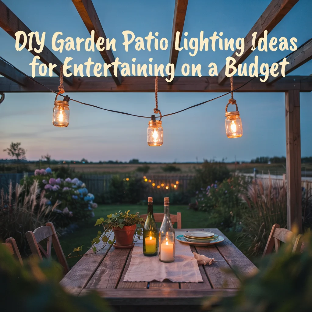 DIY Garden Patio Lighting Ideas for Entertaining on a Budget