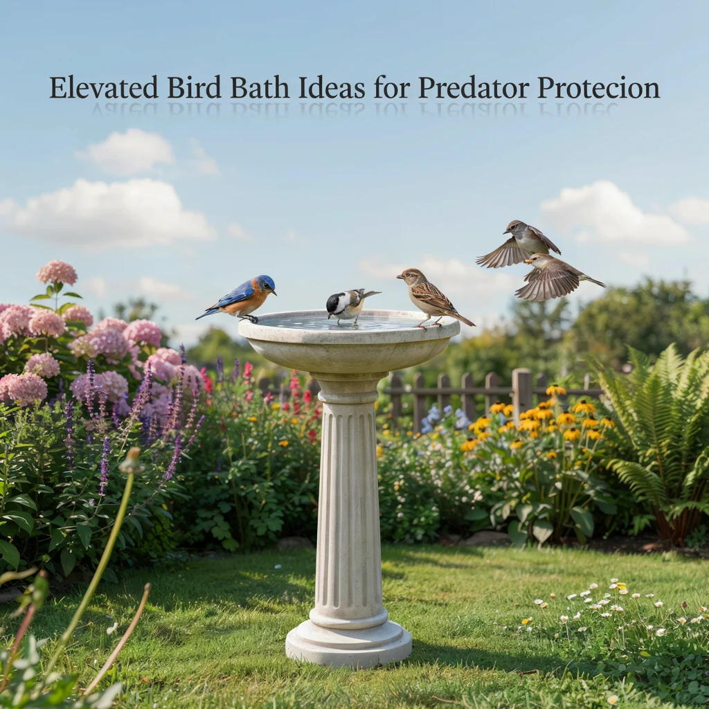Elevated Bird Bath Ideas for Predator Protection